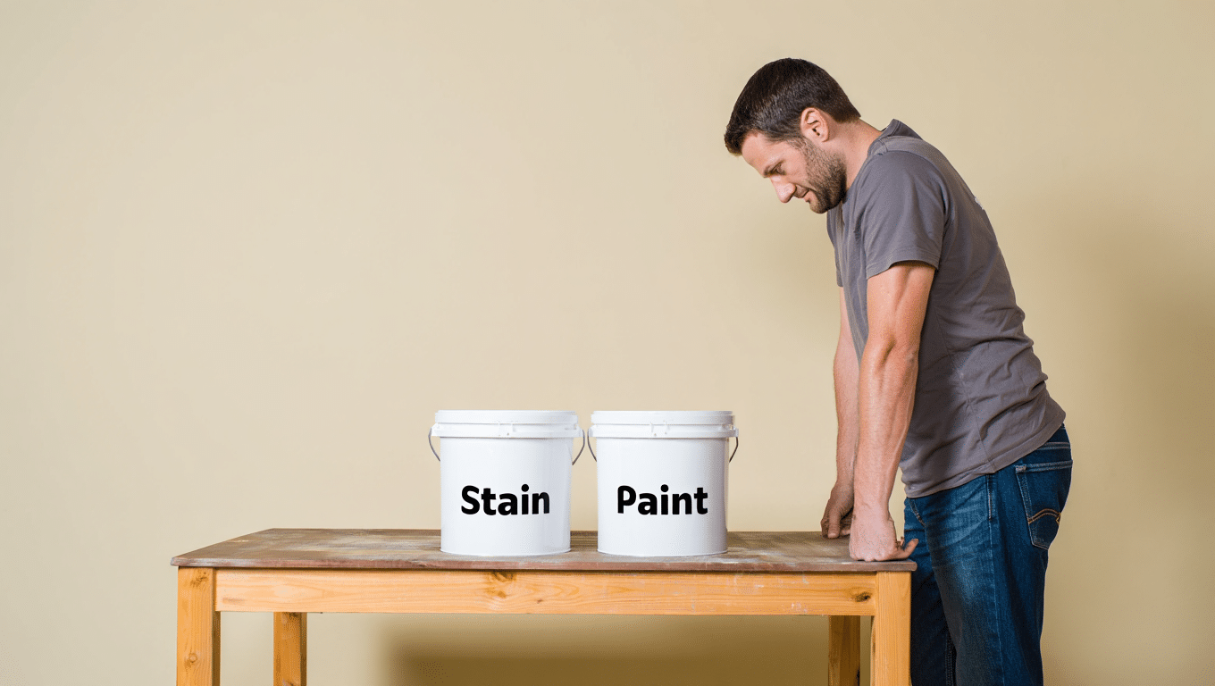 choosing between stain paint