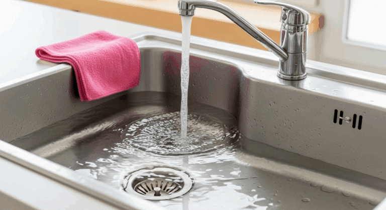 fixing slow draining kitchen sink