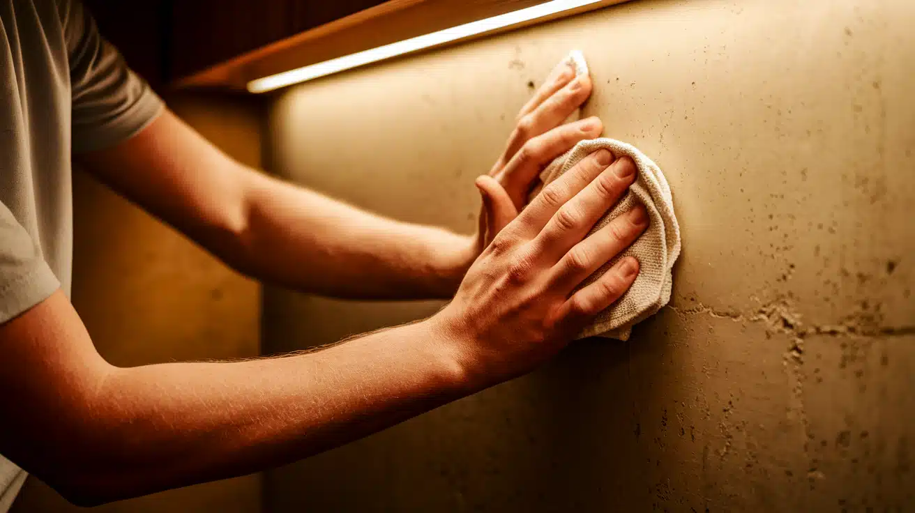 Clean and Dry the Wall