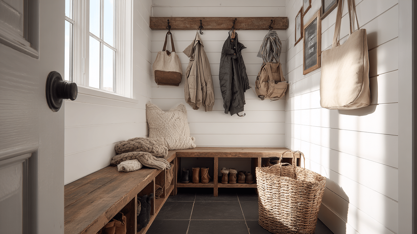 Closet Turned Mudroom