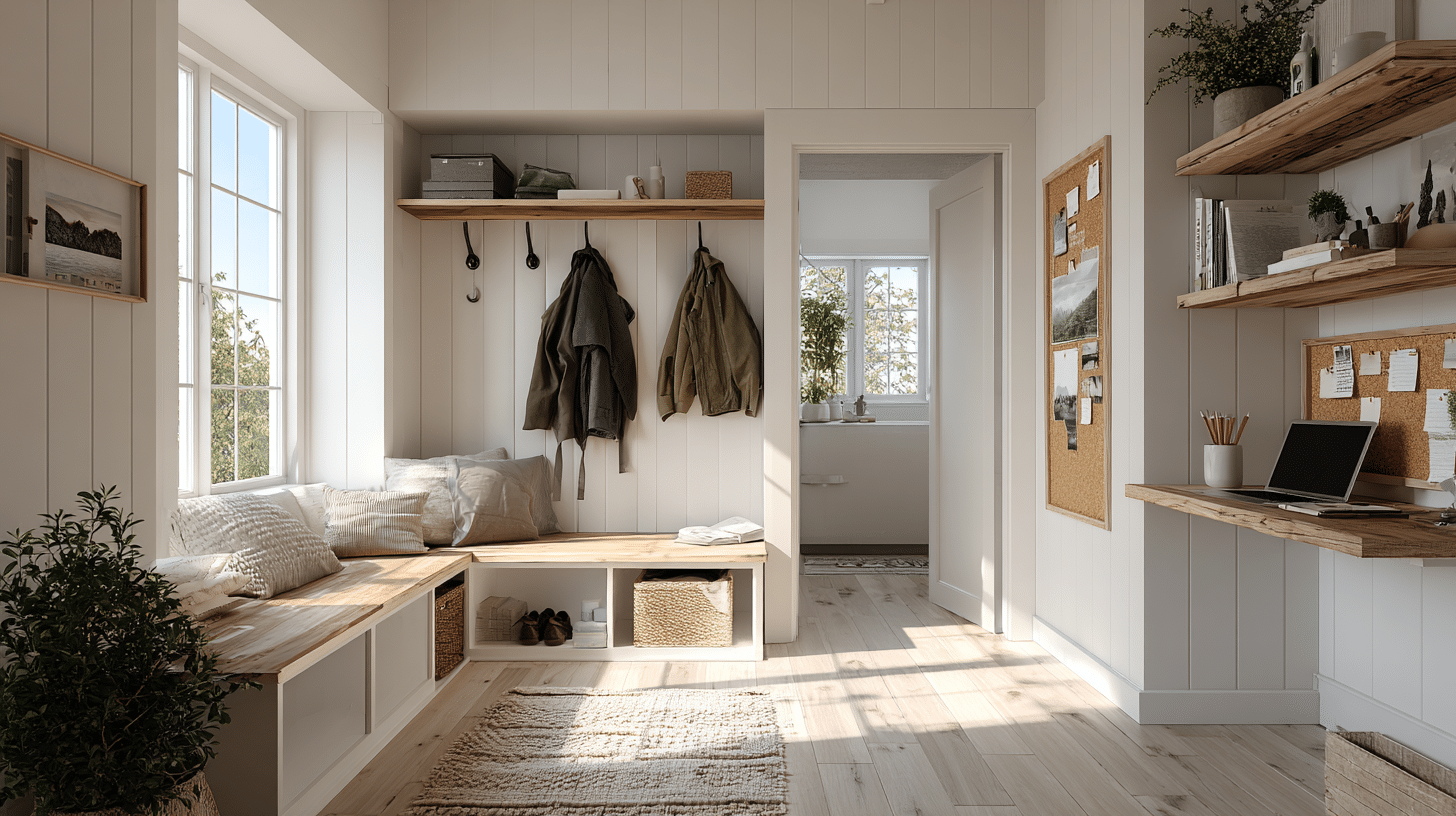 Mini Office Mudroom