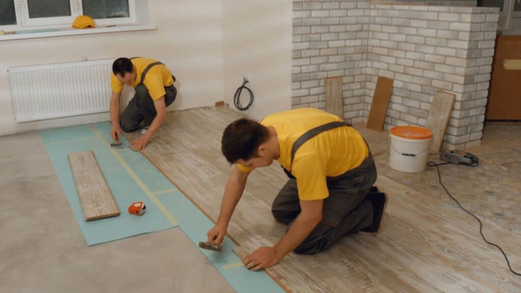 laying laminate flooring on concrete