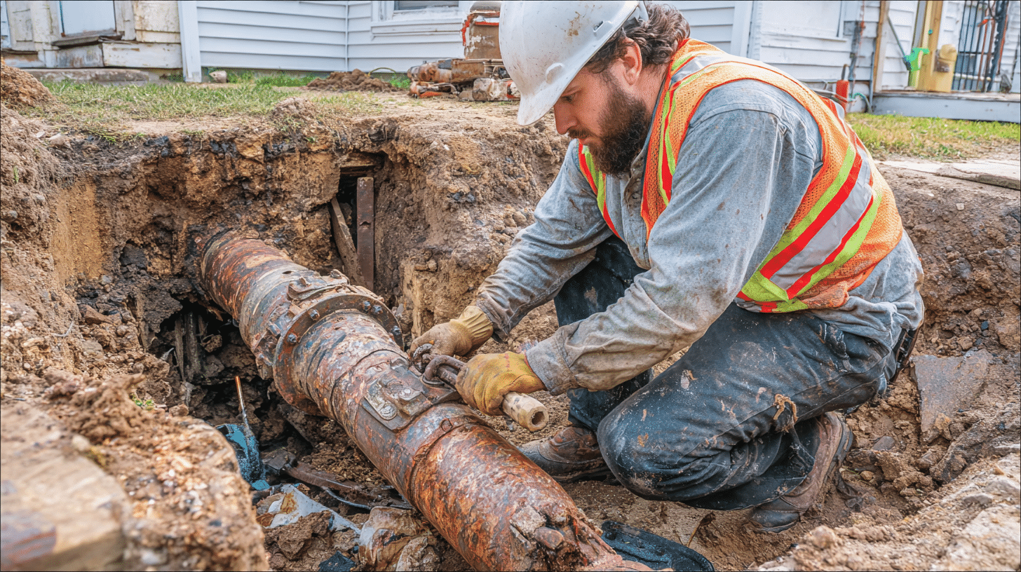 Removing the Old Pipe