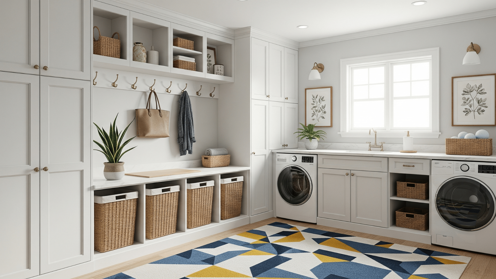 11. Create a Functional MudroomLaundry Room