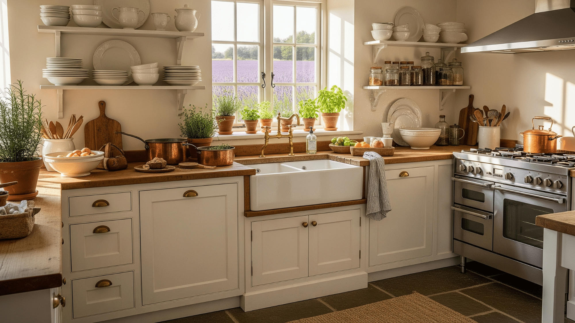 9. Create a Cosy French-Inspired Kitchen