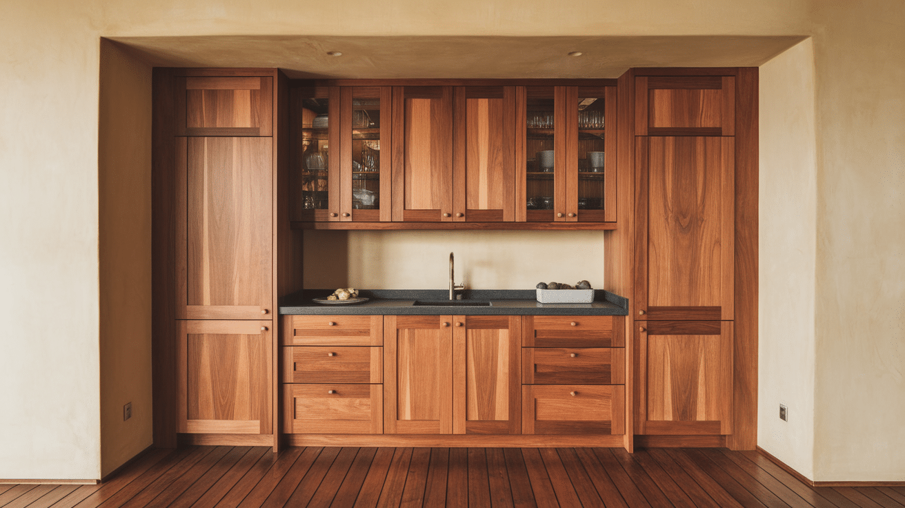 BEACHY TEAK WOOD CABINET