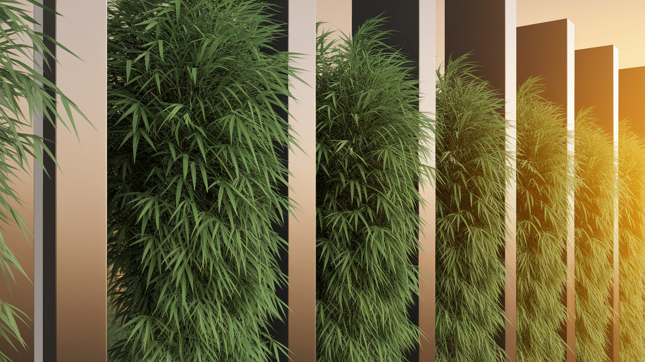 Bamboo Screening with Metal Frame