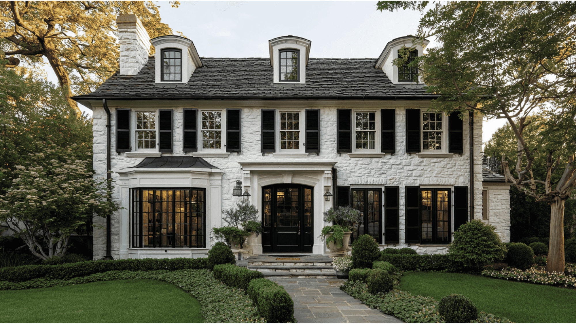 Black Lintel & Sill Accents
