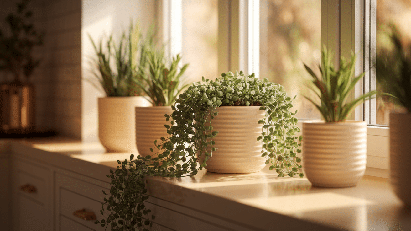 Ceramic Planters with Clean Lines