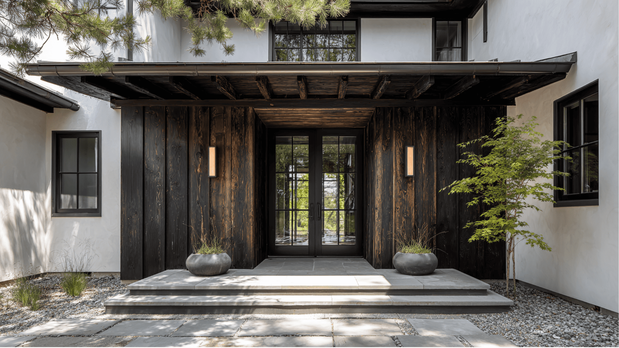 Charred Wood Accents.