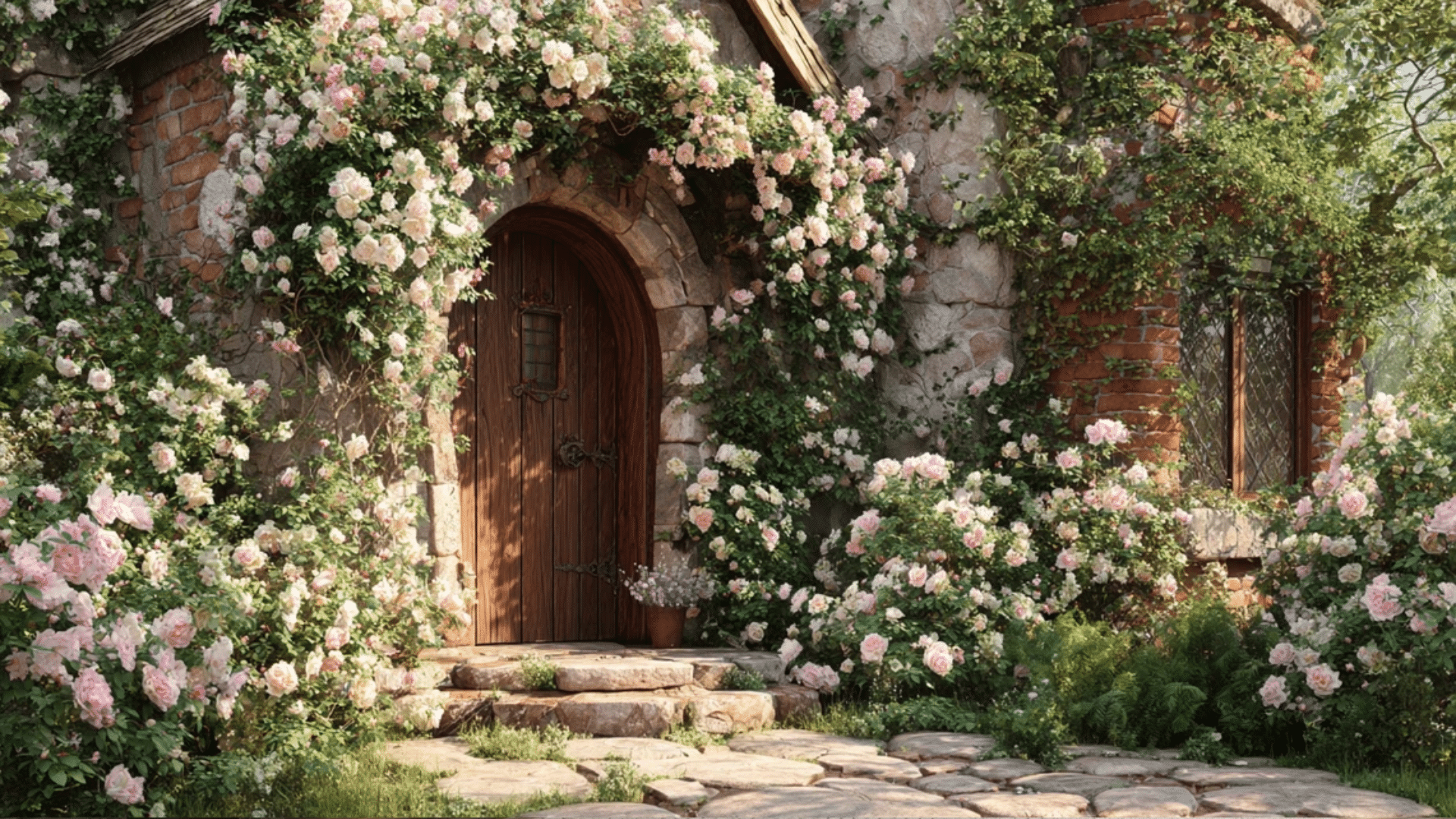 Climbing Roses Around Doorways