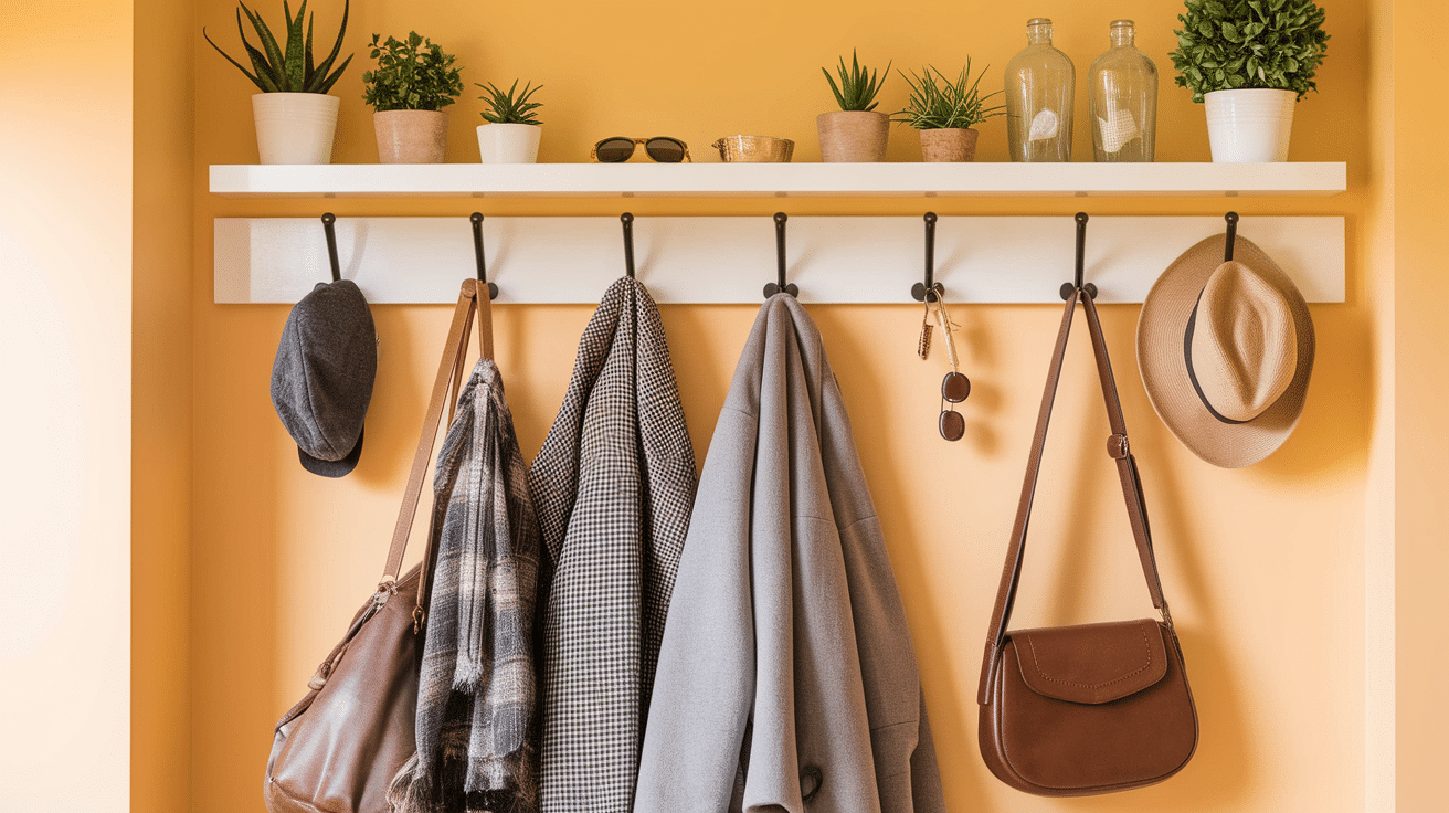 Coat Rack with Shelf