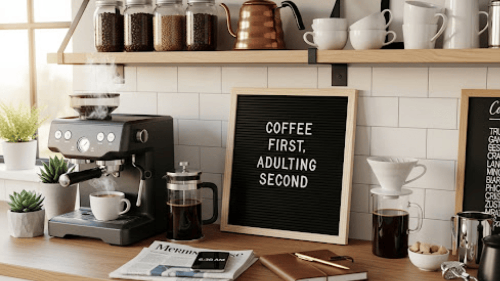 Coffee first adulting second