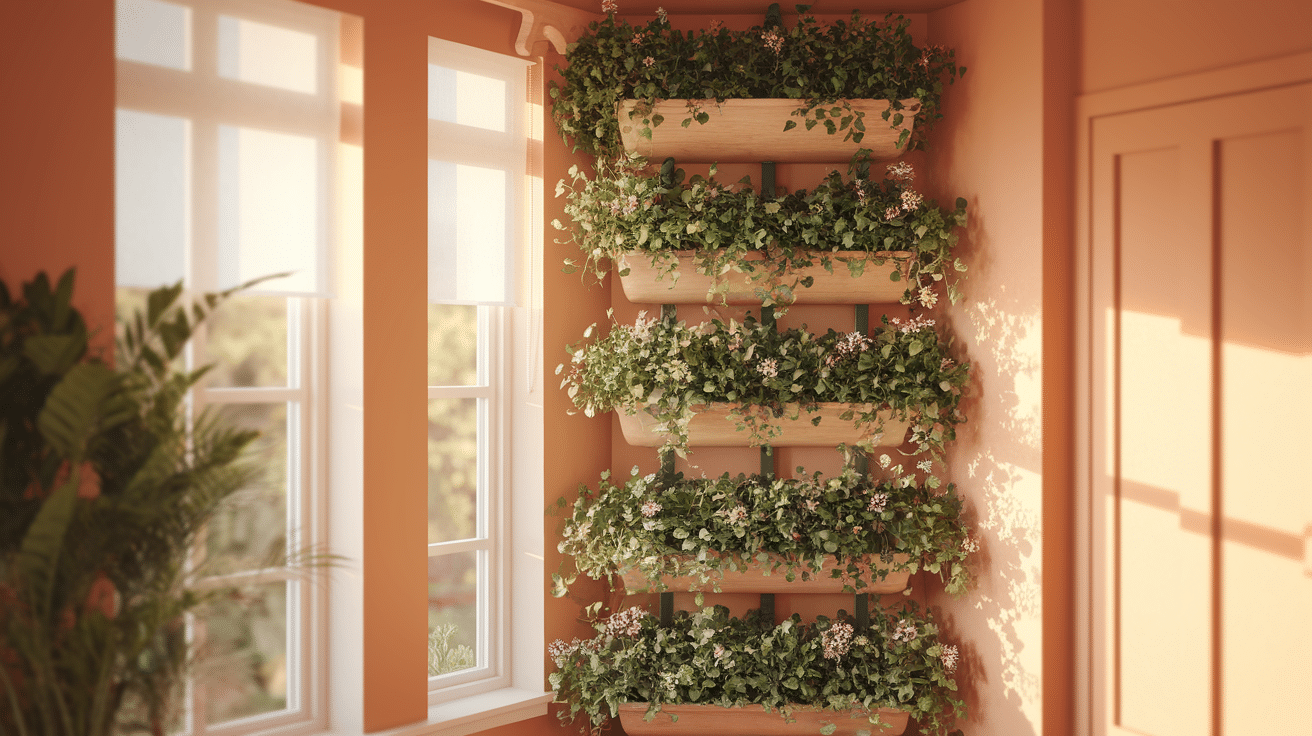 Corner Shelf Planters