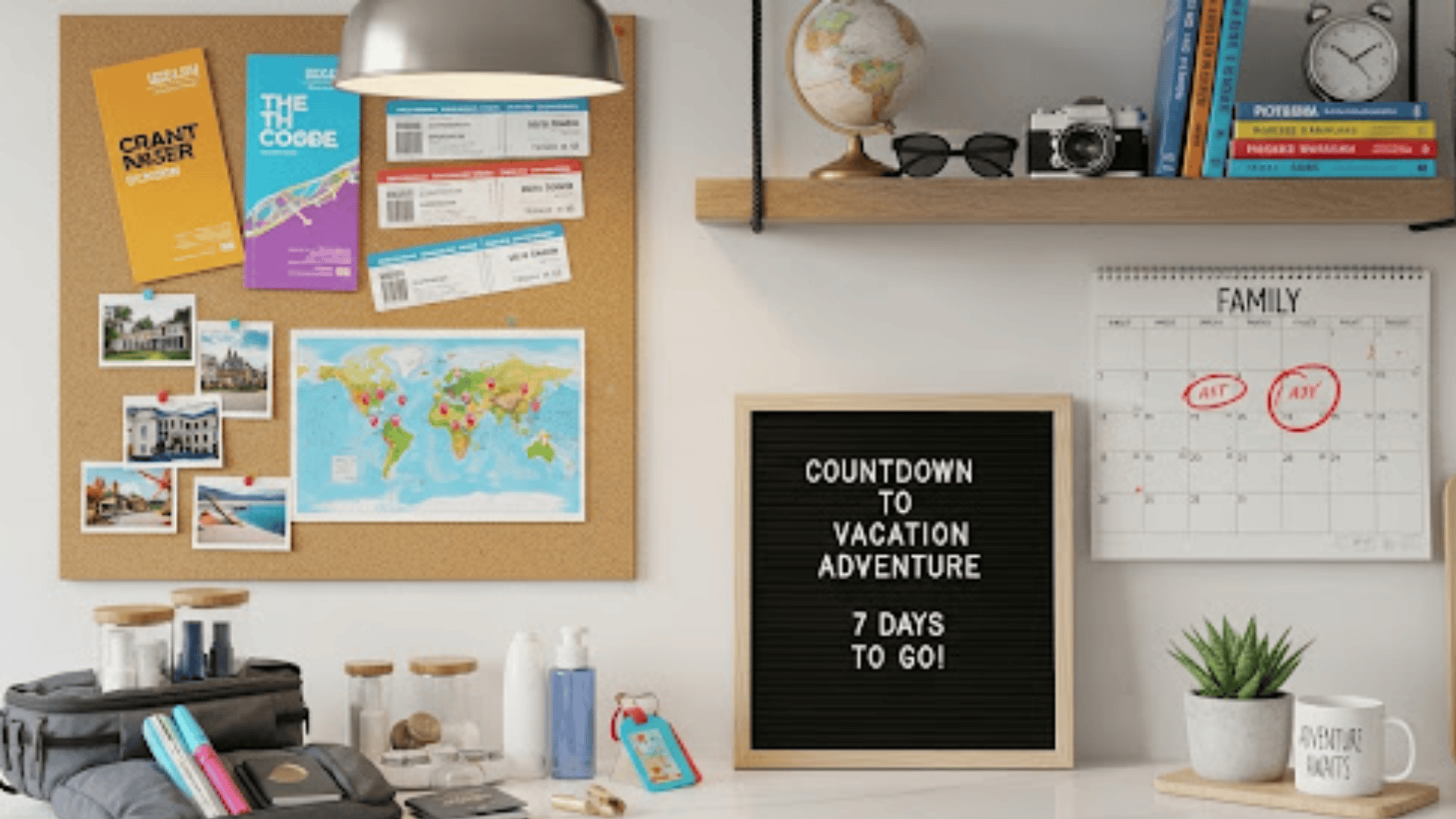 Countdown to vacation adventure