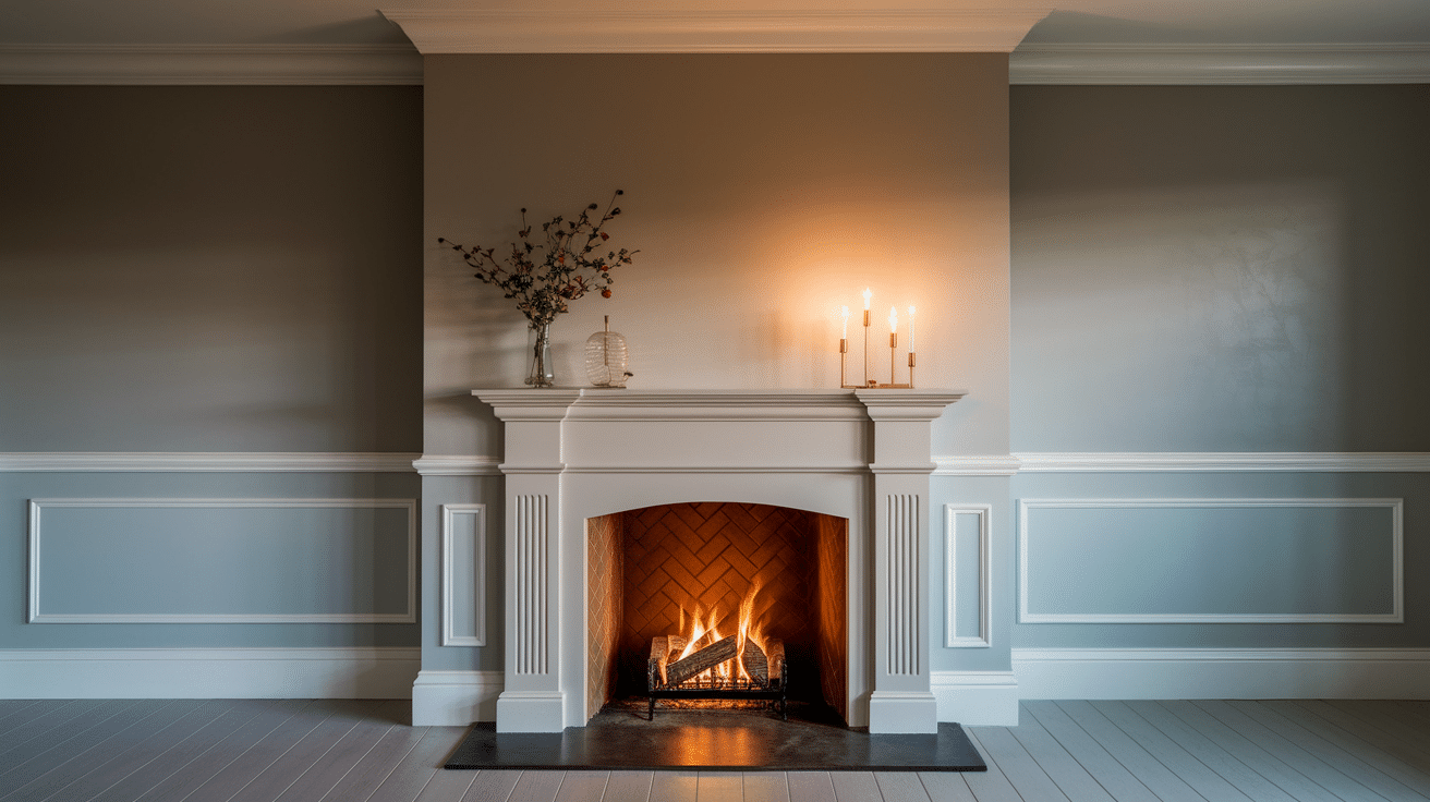 Fireplace Half paneling