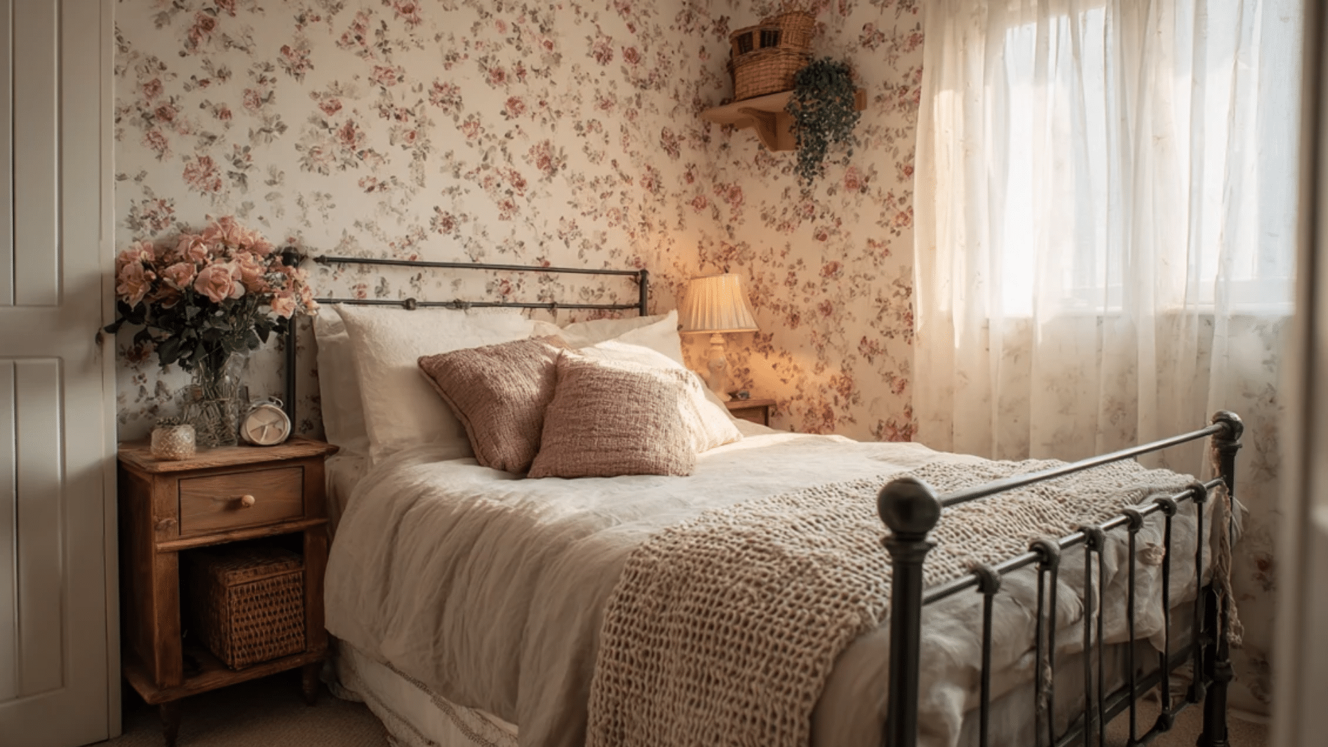 Floral Wallpaper Accents