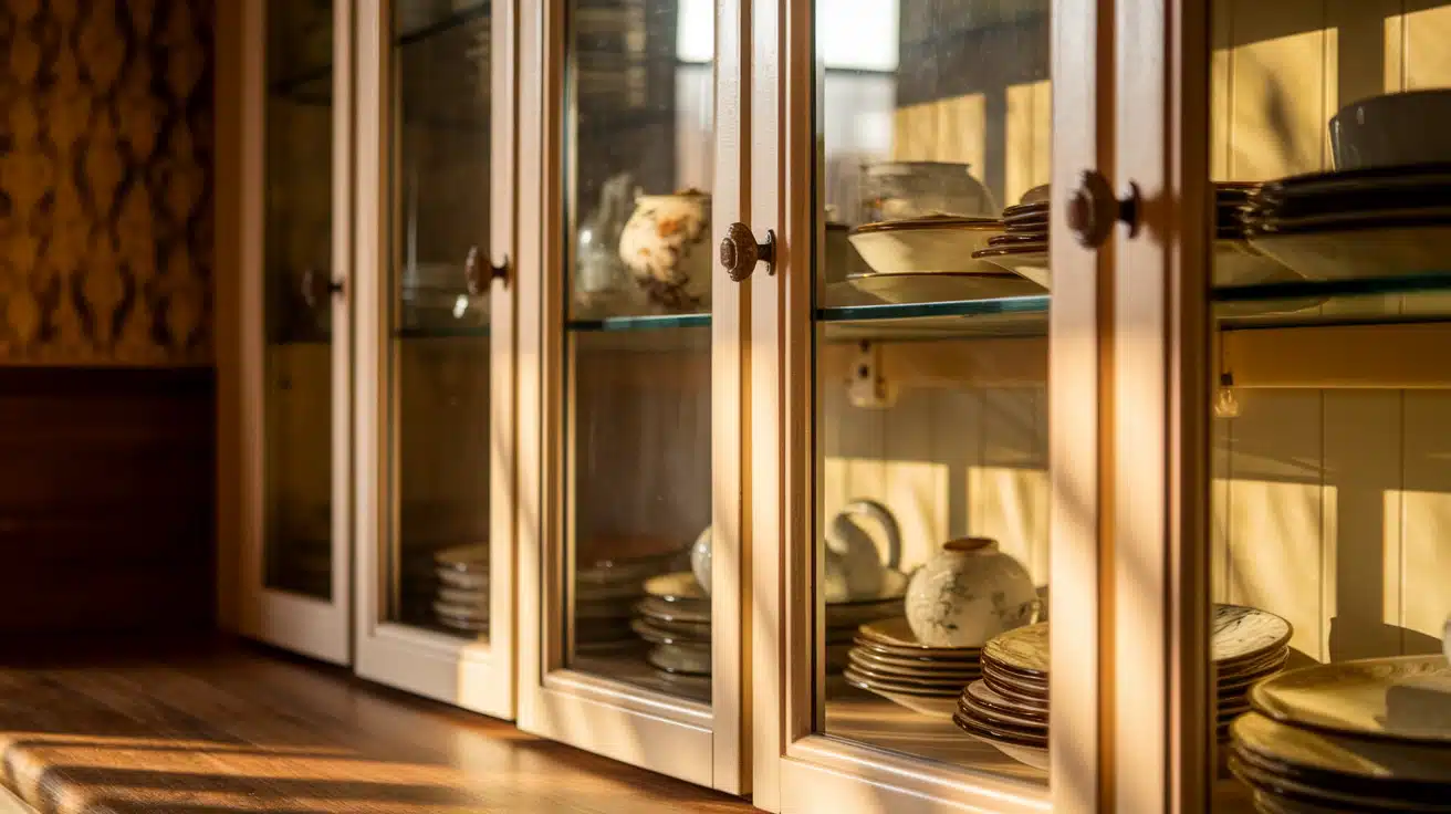 Glass-Front cabinet doors
