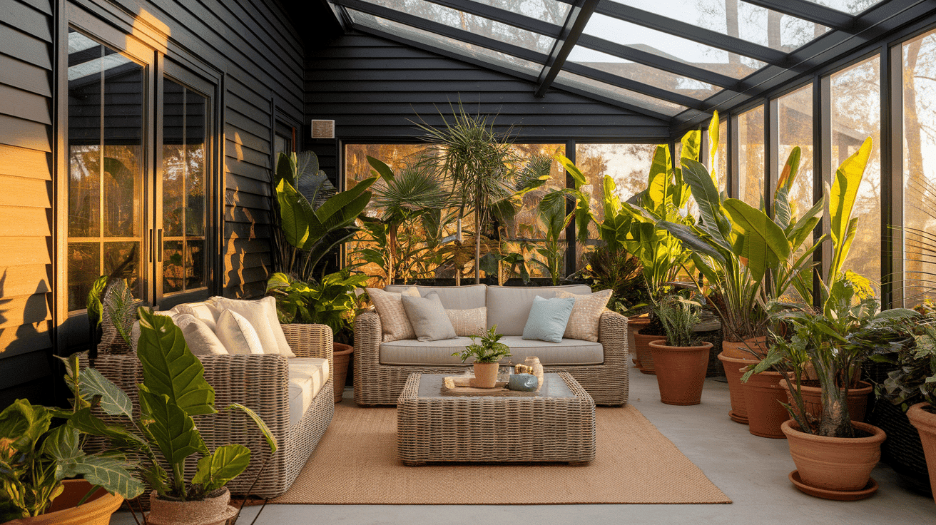 Greenhouse-Inspired Sunroom