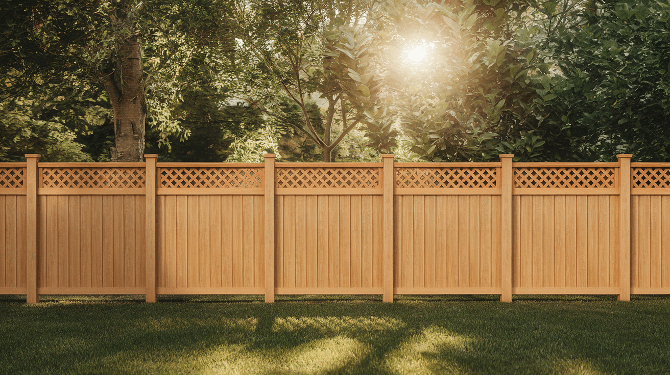 Lattice work Privacy fence