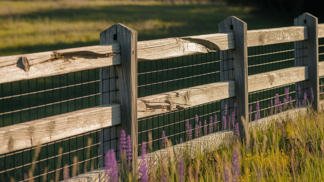 Rustic Spilt Rail fence