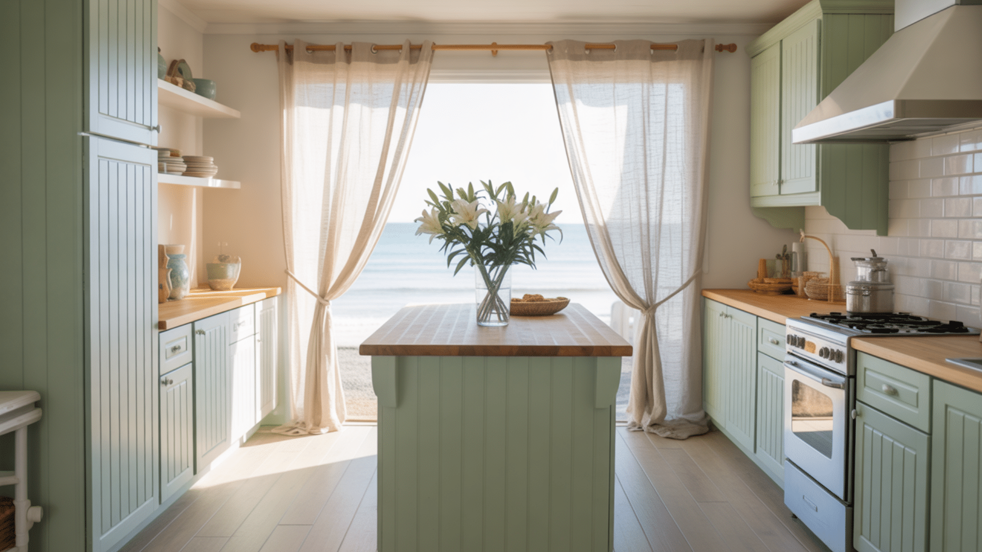 Seaform with butcher block