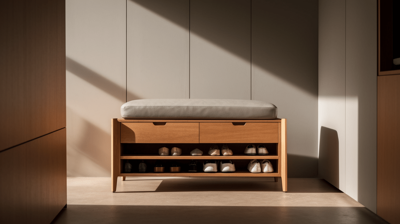 Seating with Shoe Storage