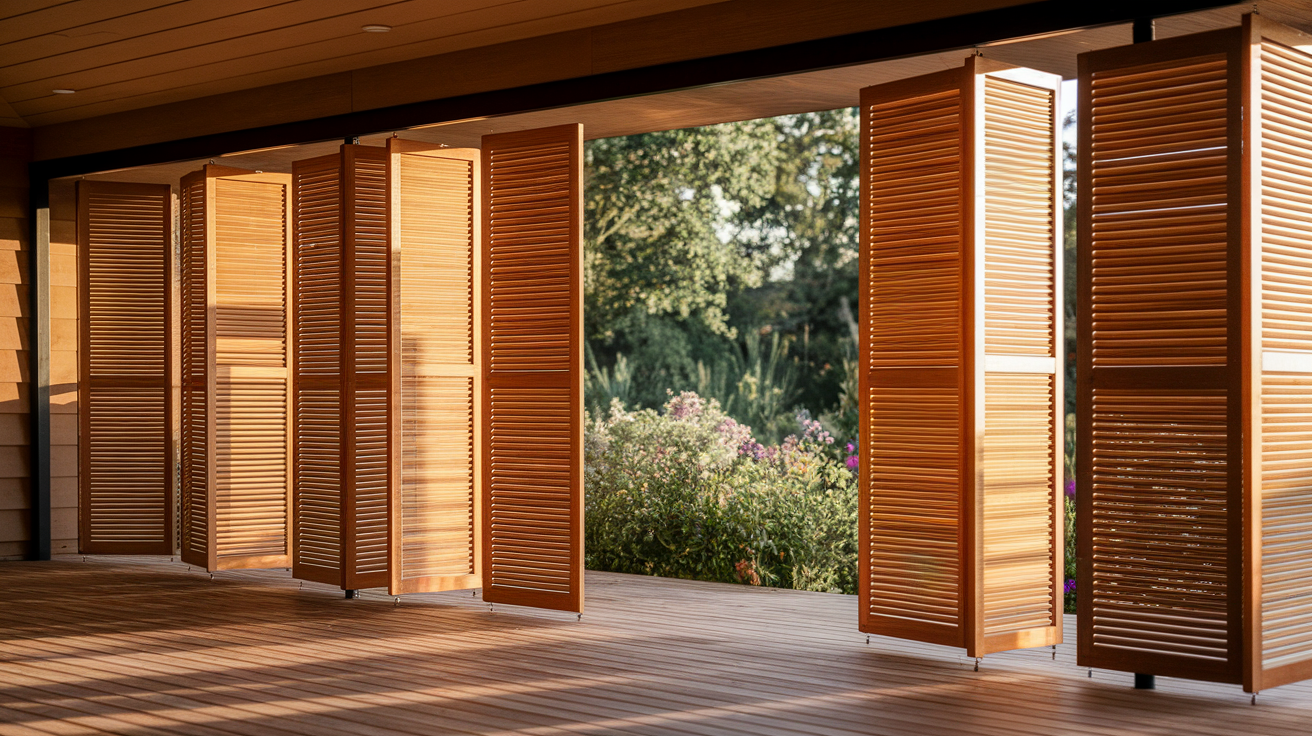 Sliding Wooden Screen Fence