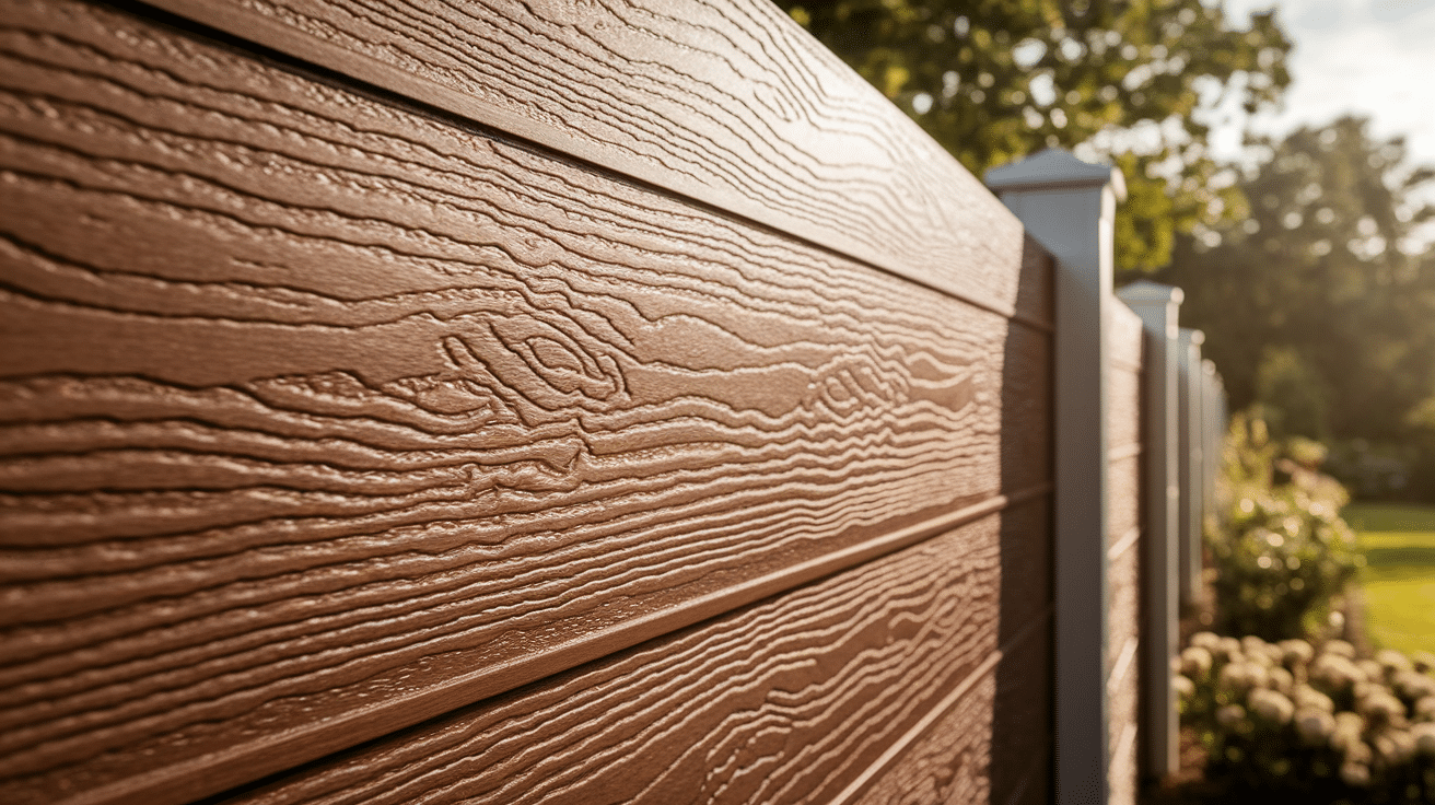 Textured Vinyl (Wood-Look) Fence