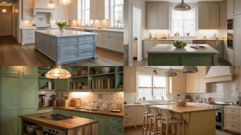 Two tone kitchen idea