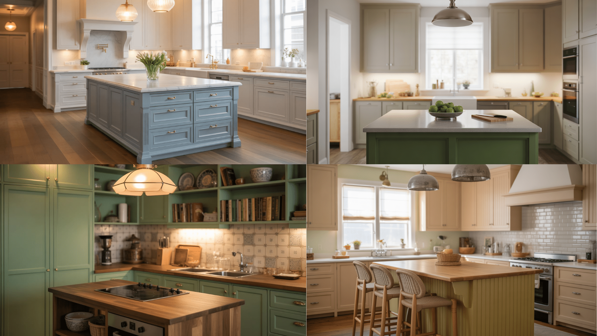 Two tone kitchen idea