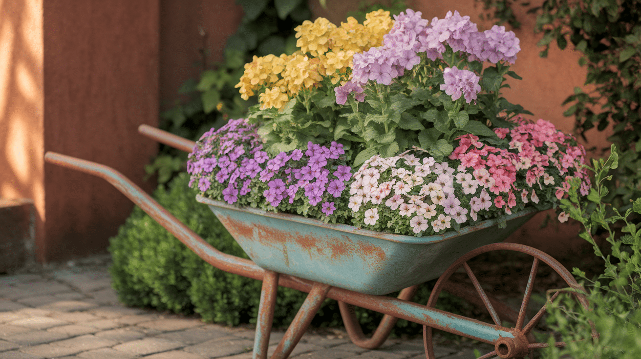 Wheelbarrow Planters