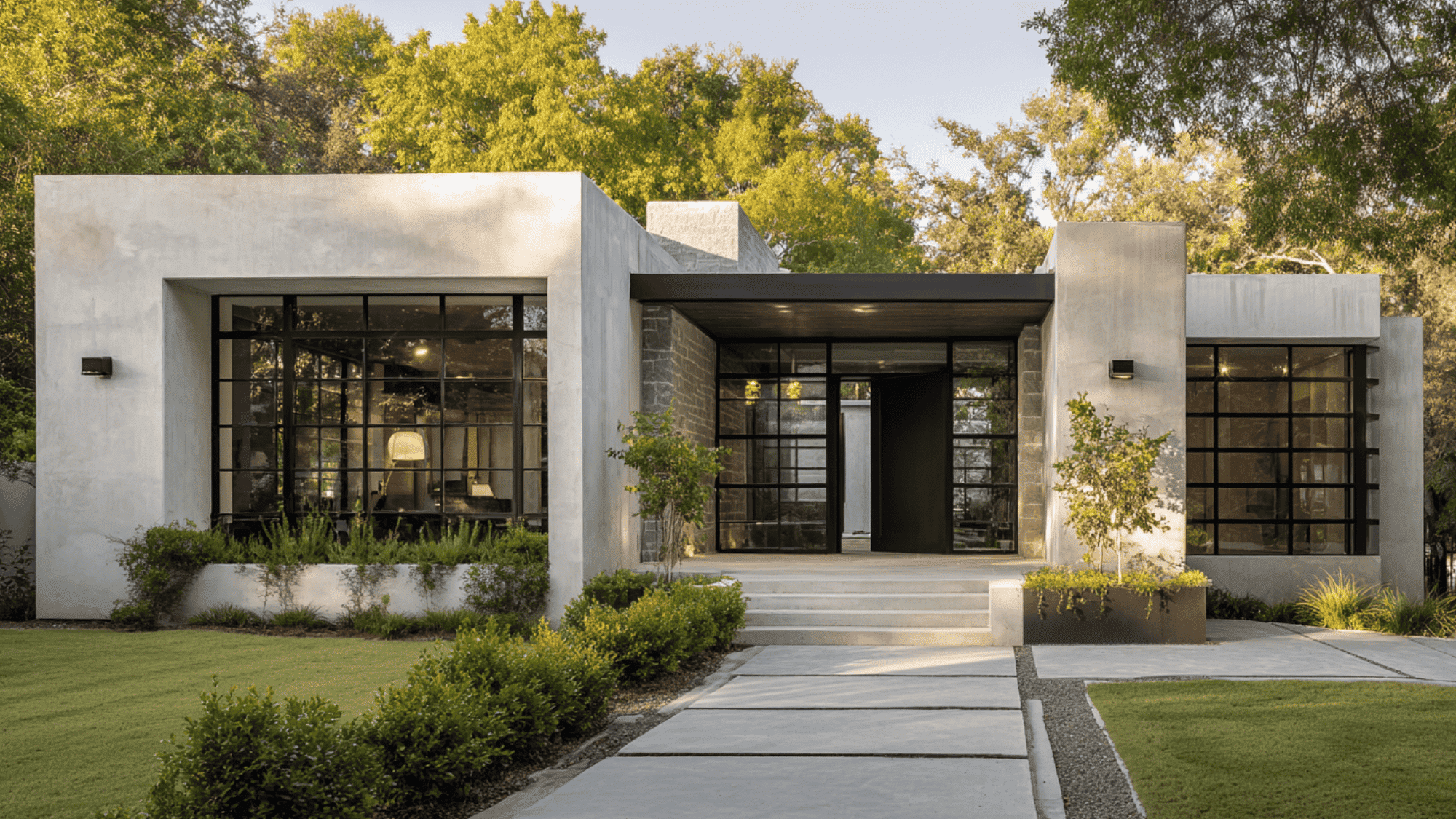 White Concrete & Steel
