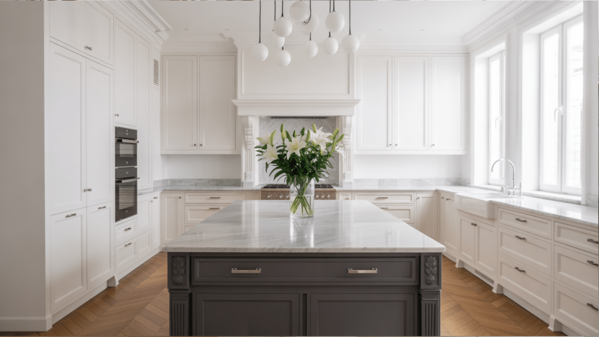 White with dark gray