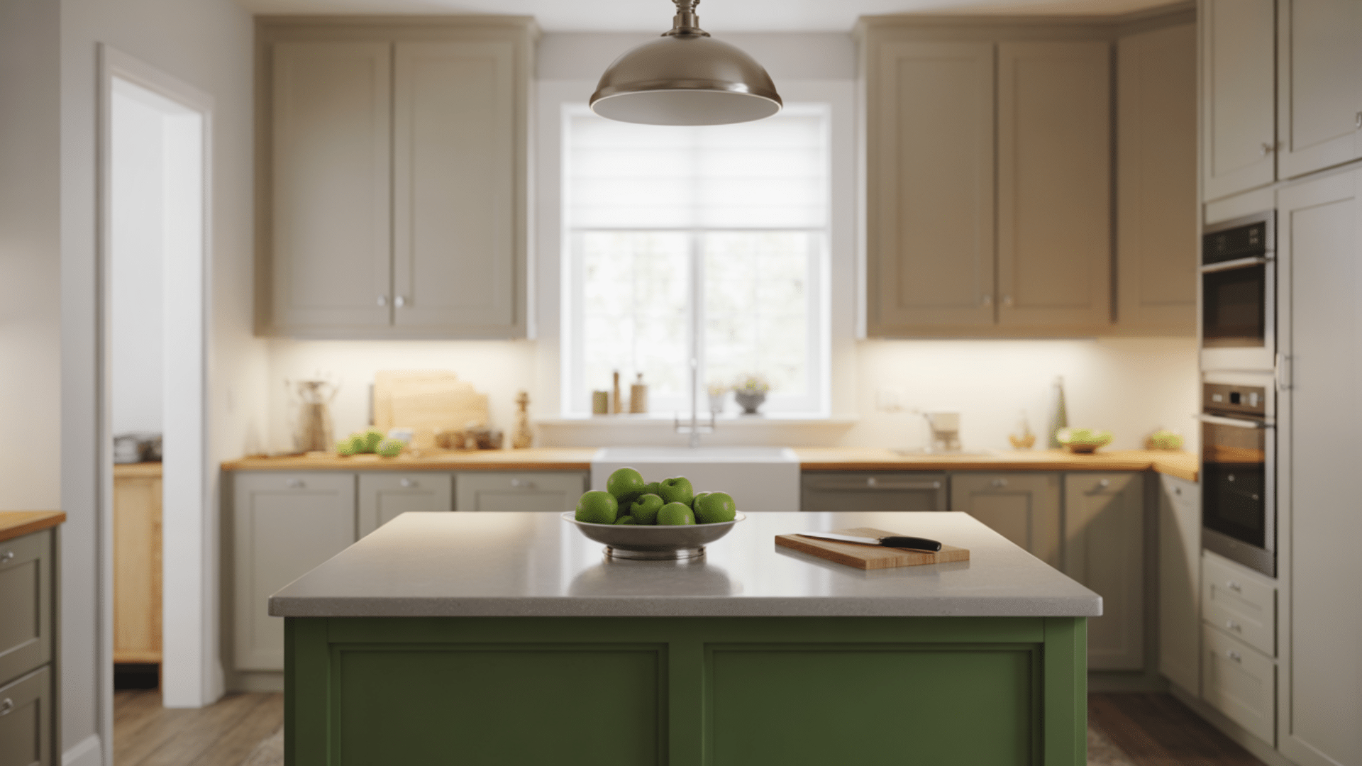 White with forest green