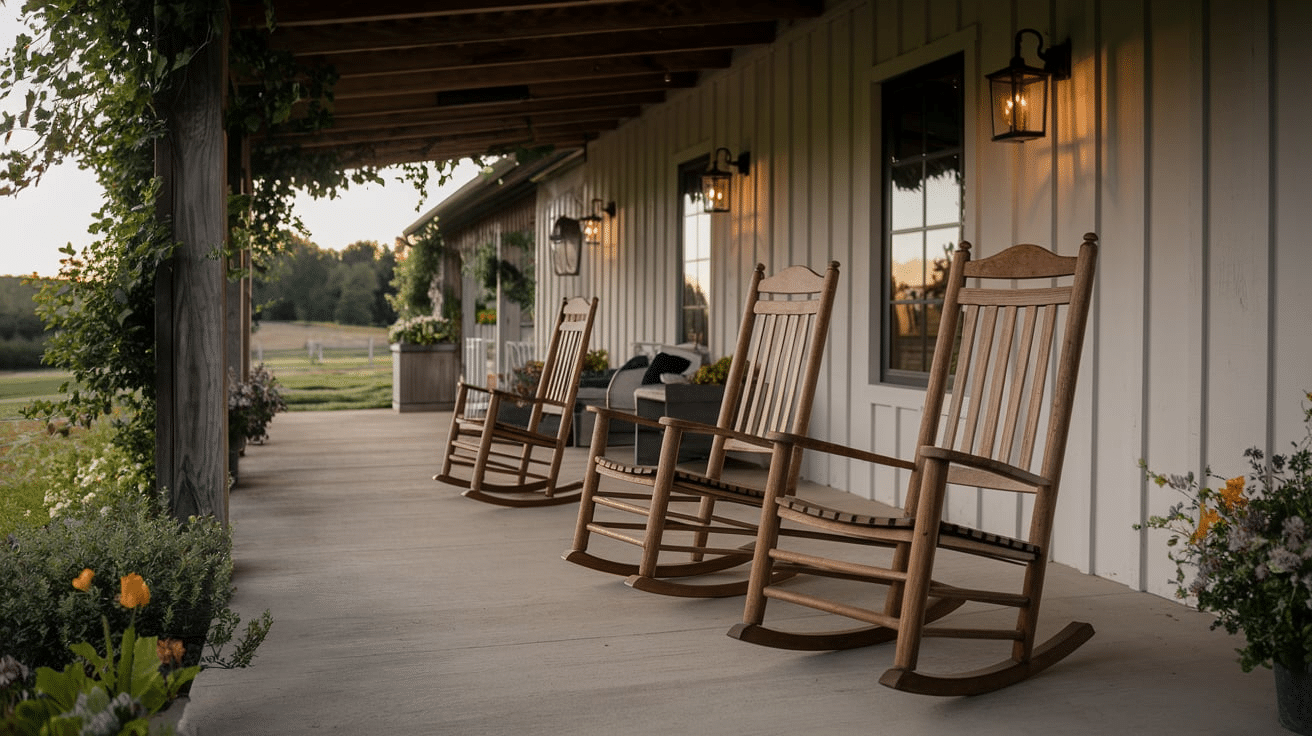 Wooden rocking chair