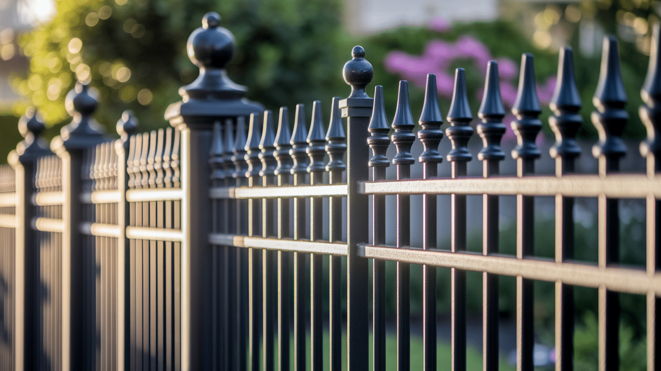 Wrought Iron with Privacy Inserts