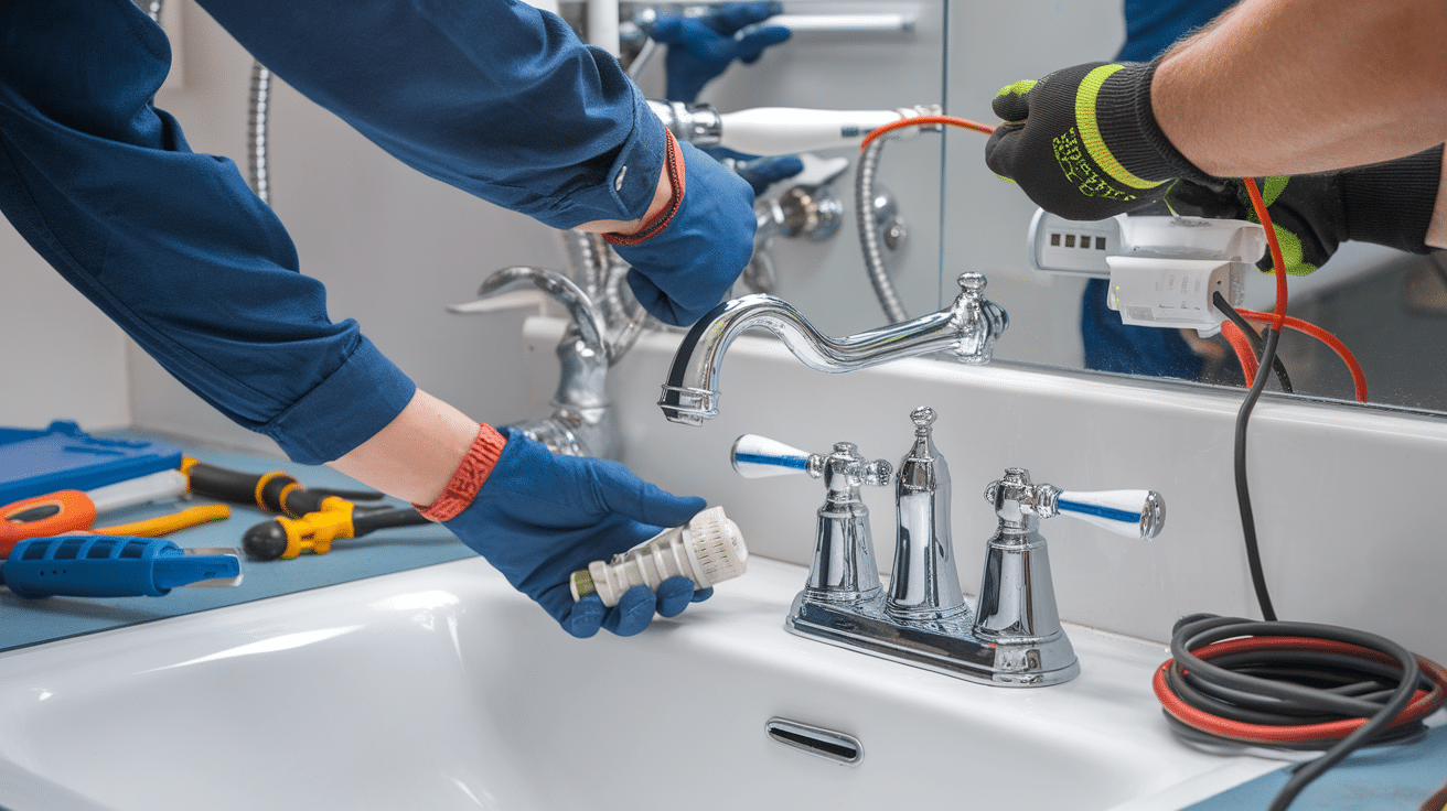 Plumbing and Lighting Fixture Installation