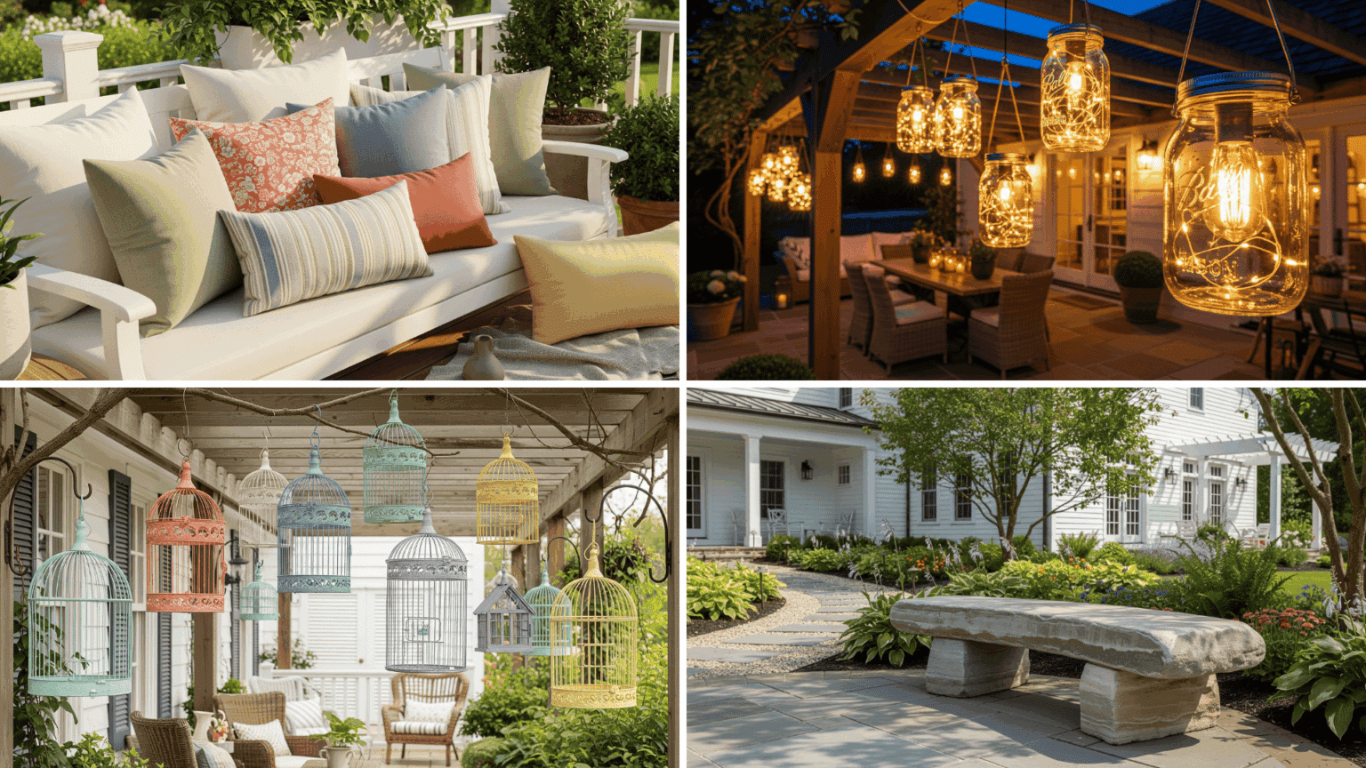 57 Creative Farmhouse Patio Ideas to Enhance It Better - Le Meridien ...