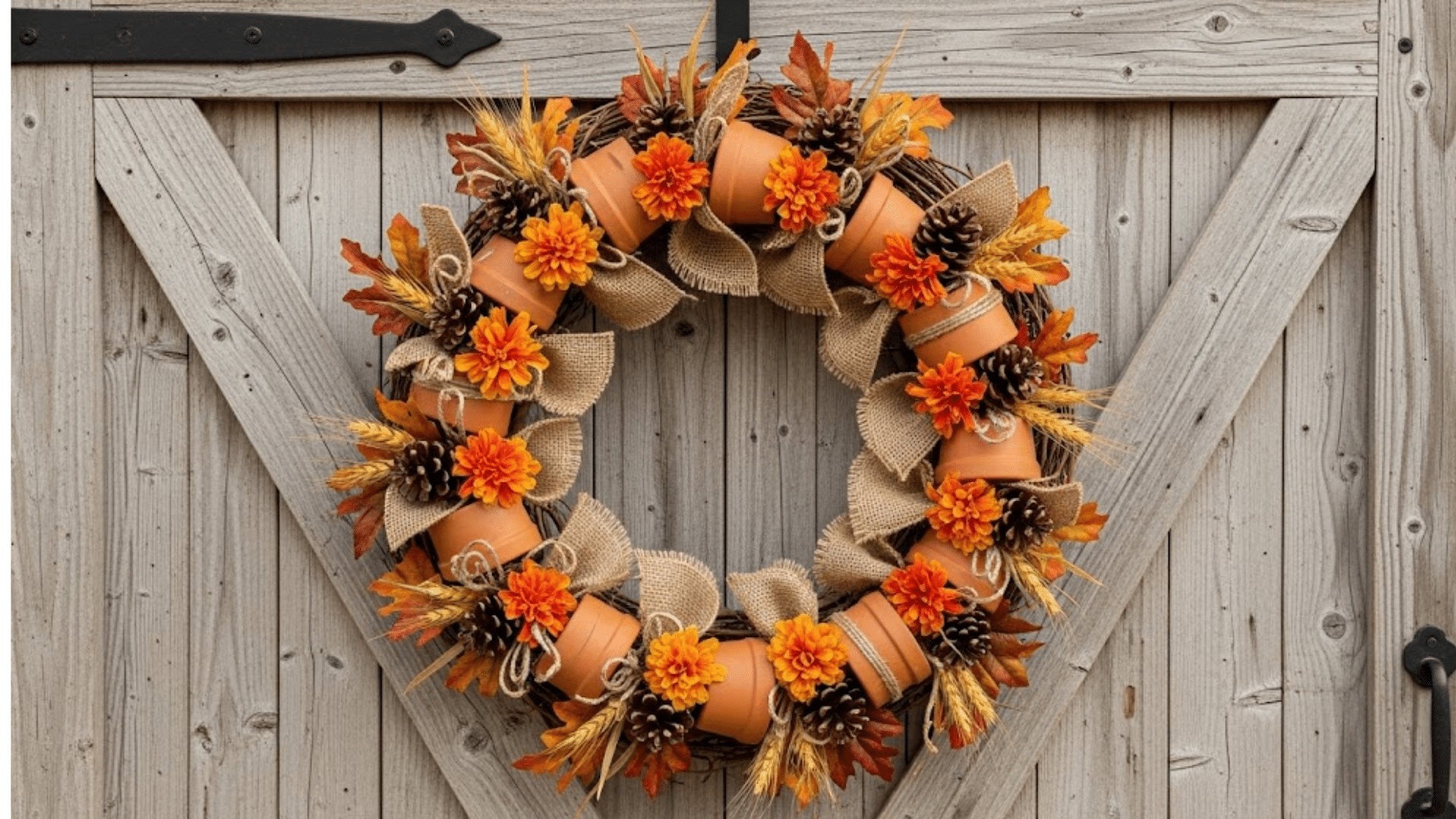 Faux Terracotta Pot Wreath