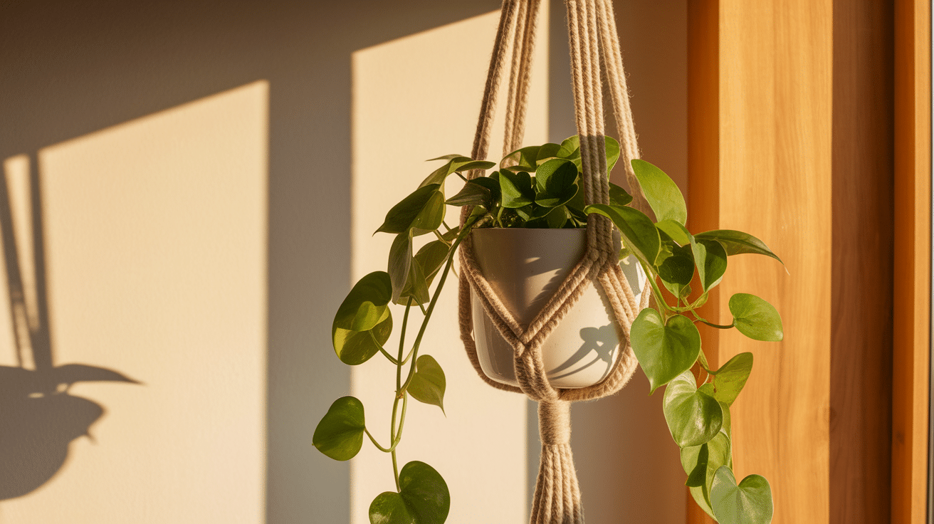 macrame palnt holder