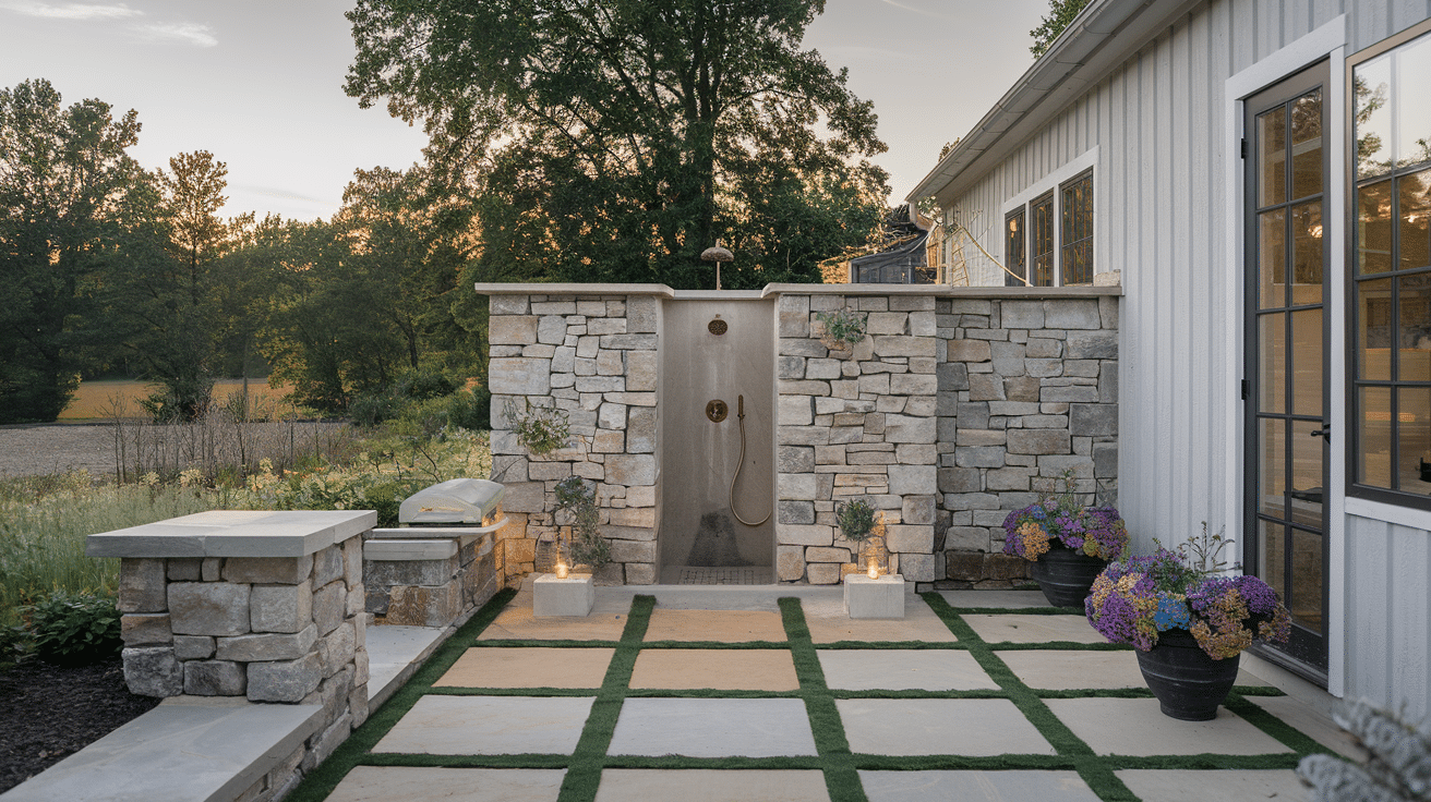 outdoor shower