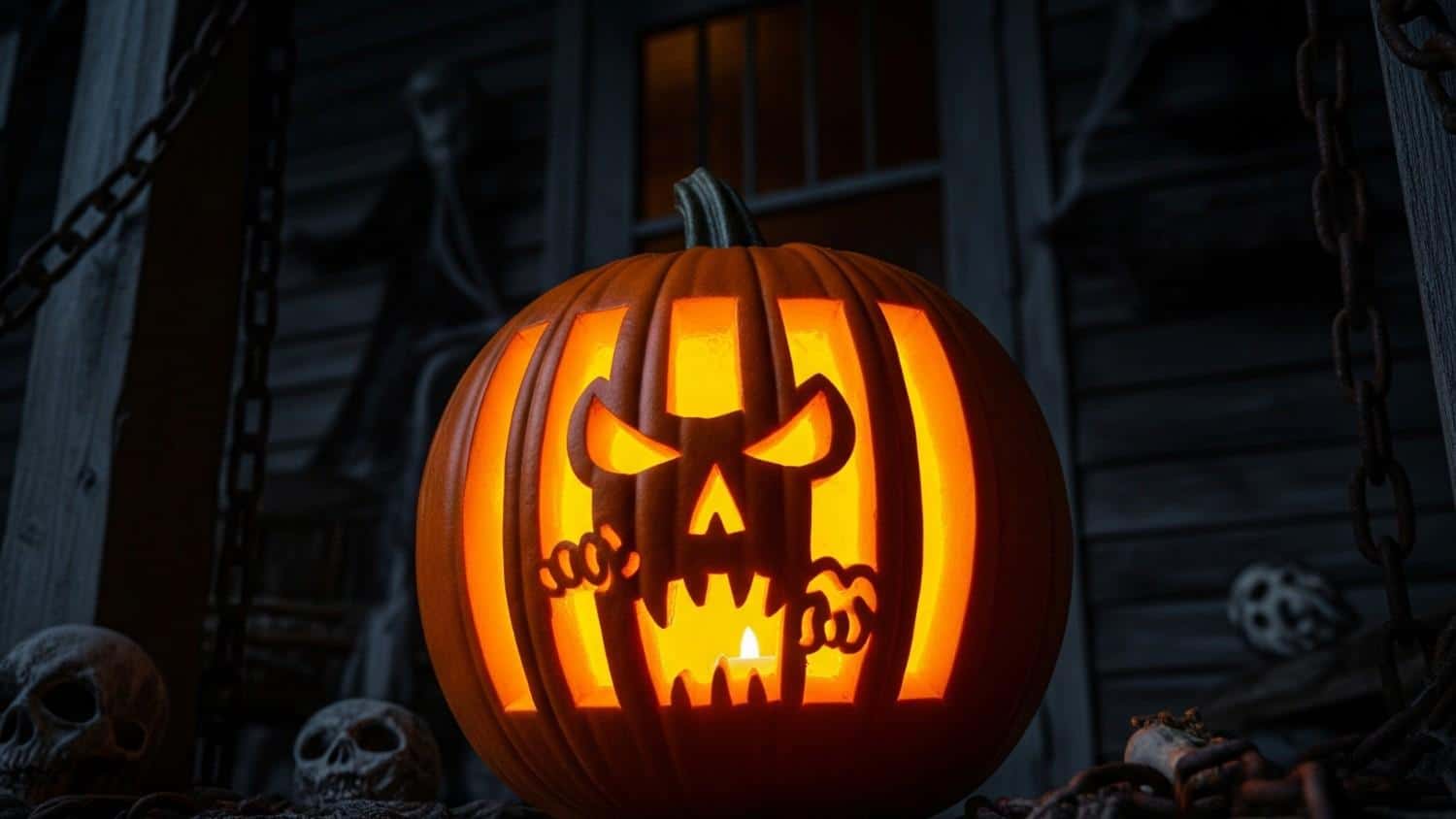 Pumpkin Behind Bars