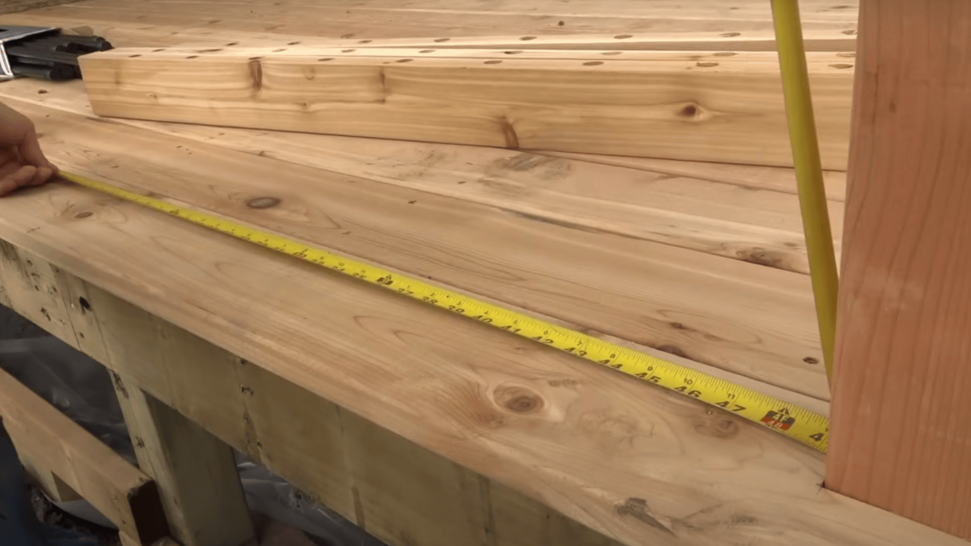 step two measure and cut rails