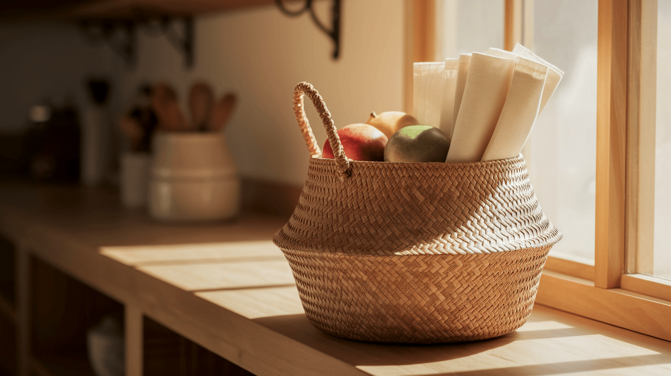 wooden basket