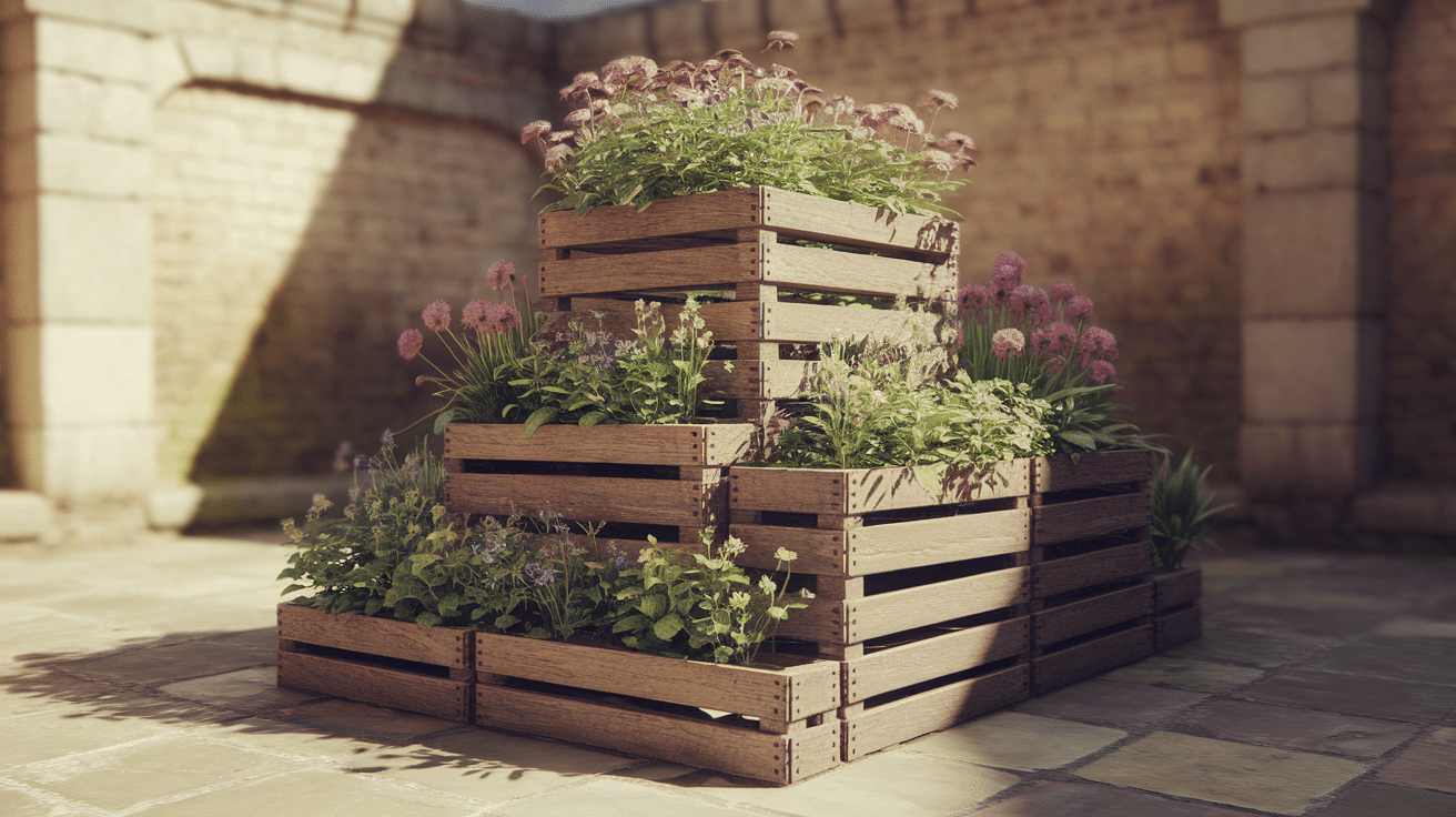 wooden crates
