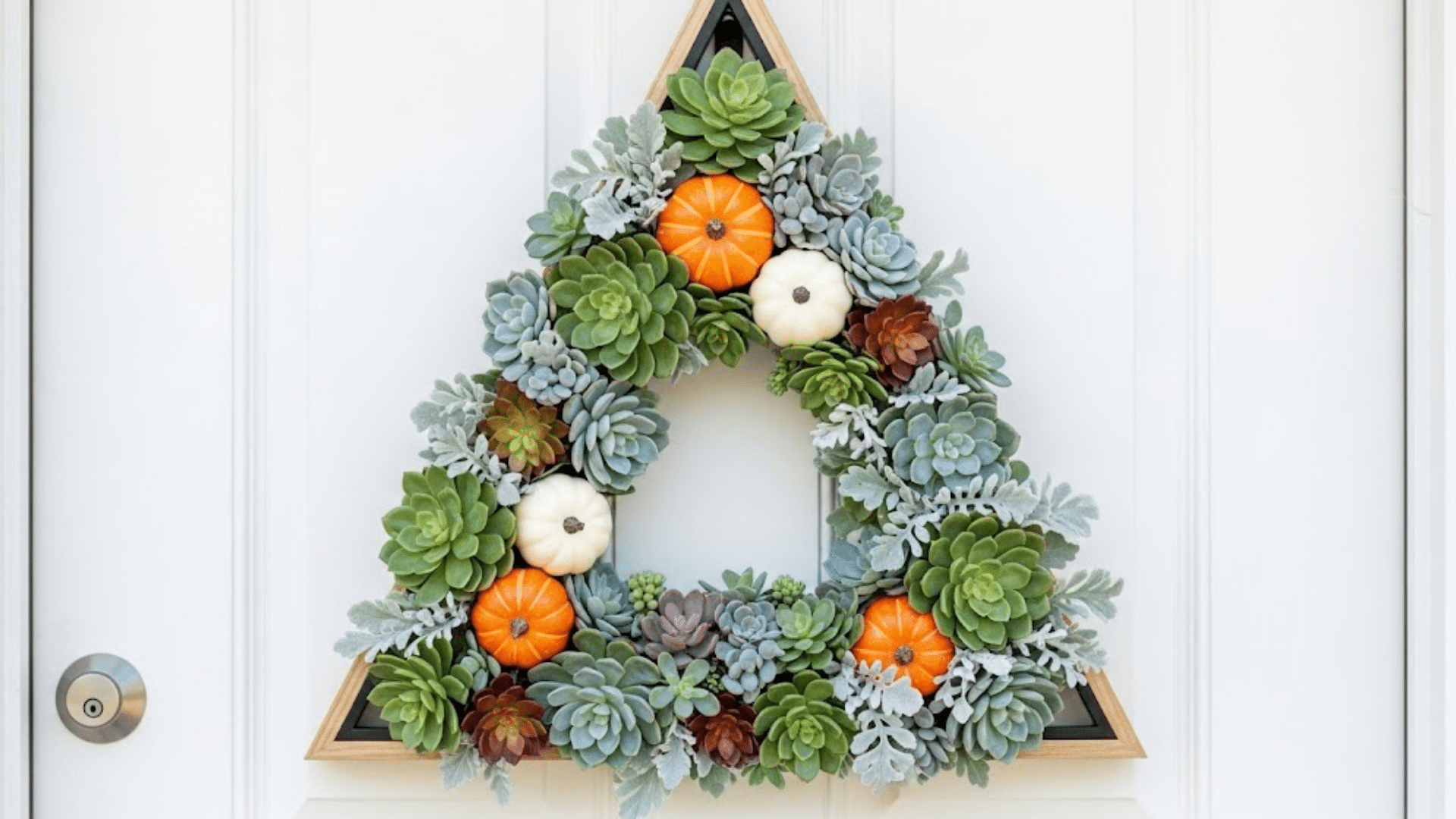 Succulent Triangle Wreath